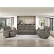 Lexicon Muncie Microfiber 3pc Set-Sofa & Loveseat & Chair in Brown