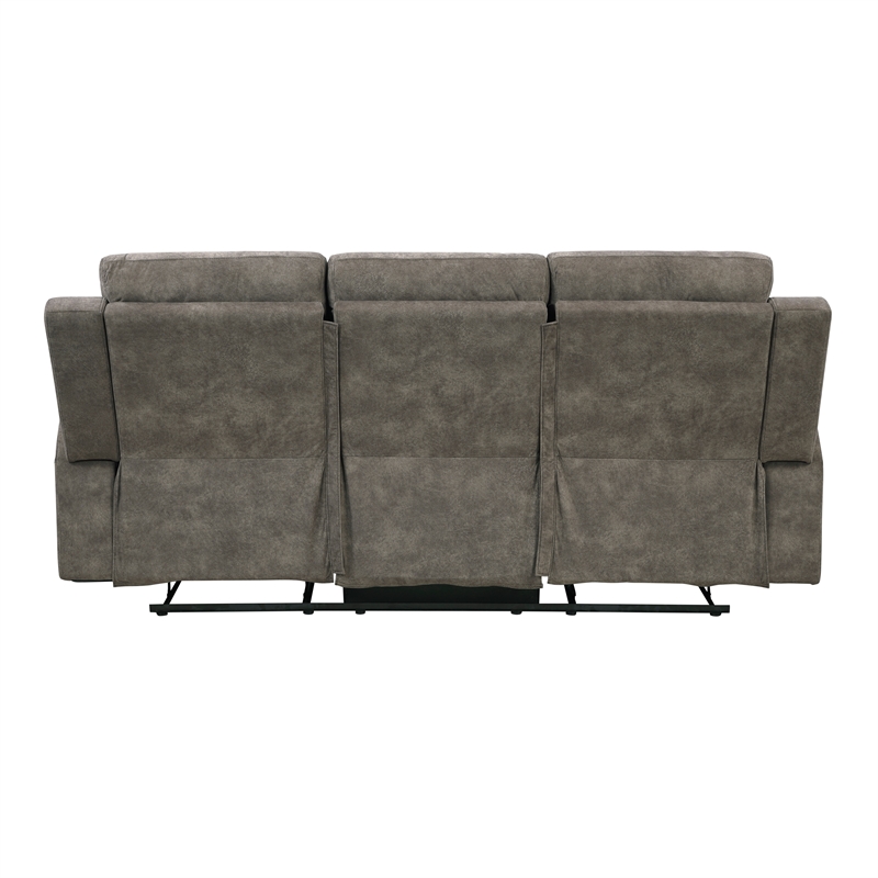 Lexicon Muncie Microfiber 3pc Set-Sofa & Loveseat & Chair in Brown