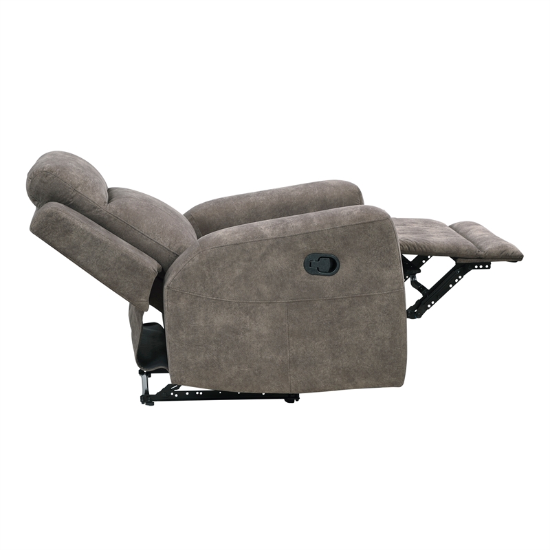 Lexicon Muncie Microfiber 3pc Set-Sofa & Loveseat & Chair in Brown