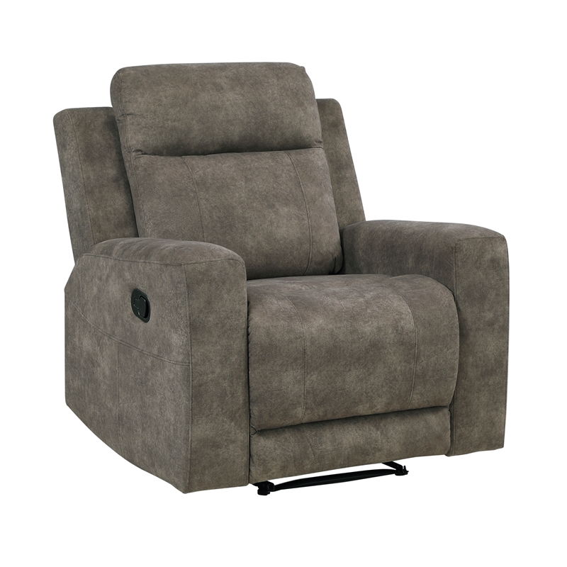 Lexicon Muncie Microfiber 3pc Set-Sofa & Loveseat & Chair in Brown