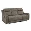 Lexicon Muncie Microfiber 3pc Set-Sofa & Loveseat & Chair in Brown