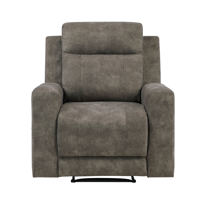 Lexicon Muncie Microfiber 3pc Set-Sofa & Loveseat & Chair in Brown