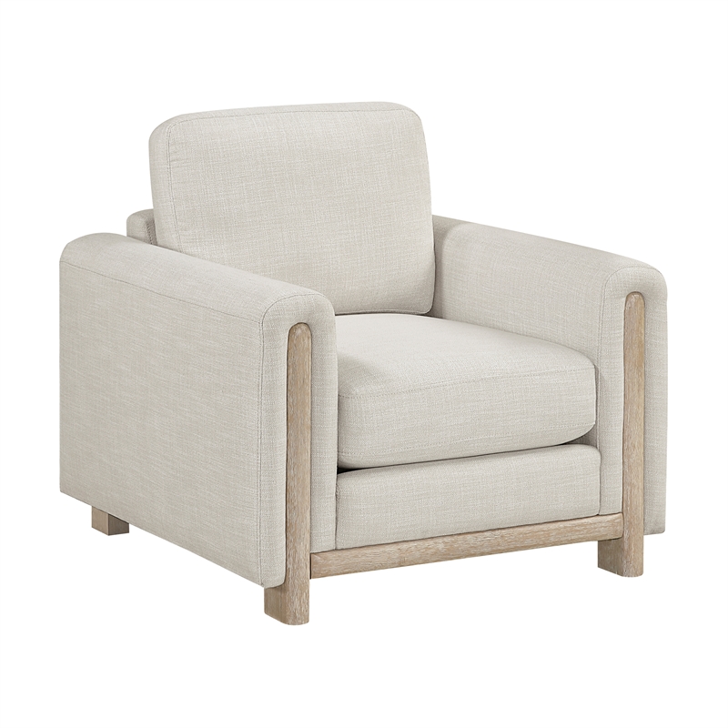 Lexicon Echo Textured 3pc Set-Sofa & Loveseat & Chair in Beige