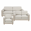 Lexicon Echo Textured 3pc Set-Sofa & Loveseat & Chair in Beige