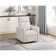 Lexicon Olathe Chenille Swivel Glider Reclining Chair in Newsprint
