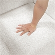 Lexicon Olathe Chenille Swivel Glider Reclining Chair in Newsprint
