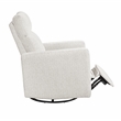 Lexicon Olathe Chenille Swivel Glider Reclining Chair in Newsprint