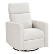 Lexicon Olathe Chenille Swivel Glider Reclining Chair in Newsprint