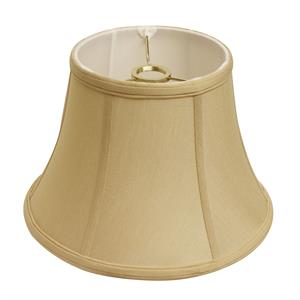 fabric slant shallow drum softback lampshade in beige
