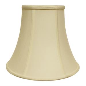 shantung fabric slant bell softback lampshade in off-white