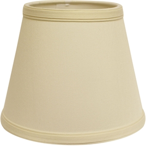 fabric slant empire hardback lampshade in off-white