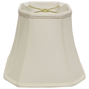 Cloth & Wire White Cut Corner Square Bell Softback Lampshade with Washer Fitter
