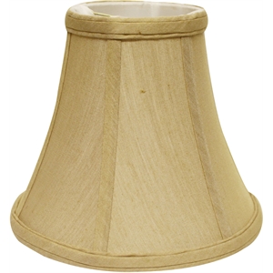 fabric slant bell softback lampshade in beige