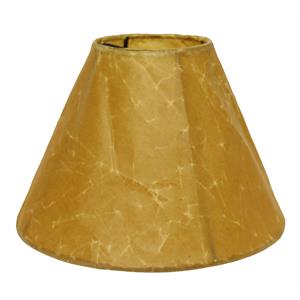 crinkle oil paper slant empire softback lampshade in brown