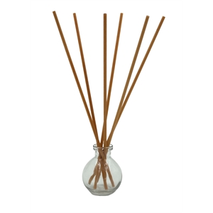 Aroma43 Romantic Waterlily Recycled Paper Aroma Reeds with Glass Vase - White
