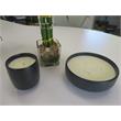 Kaori Cup Luxury Candle in Bamboo Green Tea Essential Oils Black in Cotton Wick