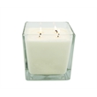 Cubo 4 Cotton Wick XLarge Luxury Candle Tarocco Orange Essential Oils ClearGlass