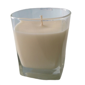 Aroma43 Boca Luxury Candle Essential Oils and Soy Wax in White Glass