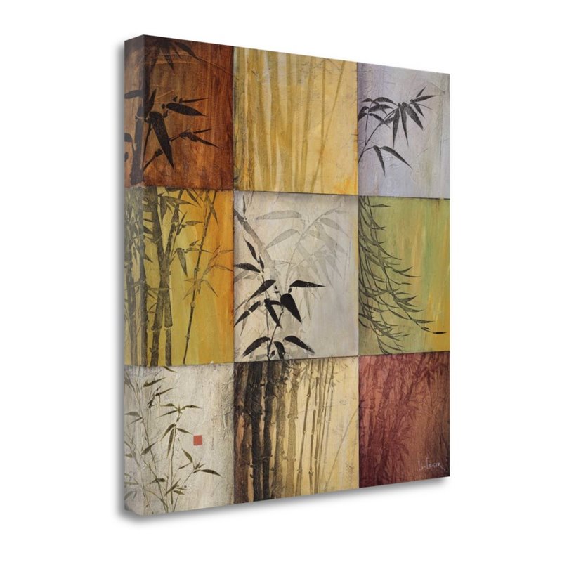 30 x 30 Bamboo Nine Patch II by Don Li-Leger- Print on Canvas Fabric Multi-Color