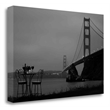Dream Cafe Golden Gate Bridge - 36 by Alan Blaustein Canvas Fabric Multi-Color