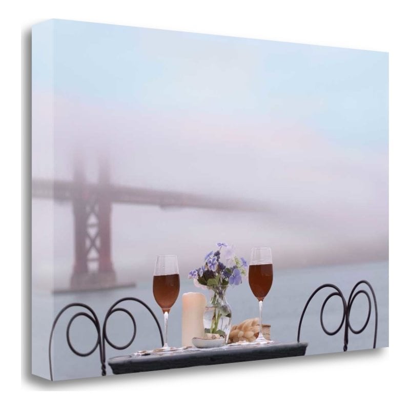 Dream Cafe Golden Gate Bridge - 59 by Alan Blaustein Canvas Fabric Multi-Color