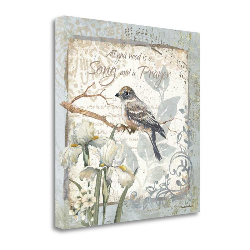 29x29 A Song And A Prayer - Border By Anita Phillips - Canvas Fabric Multi-Color