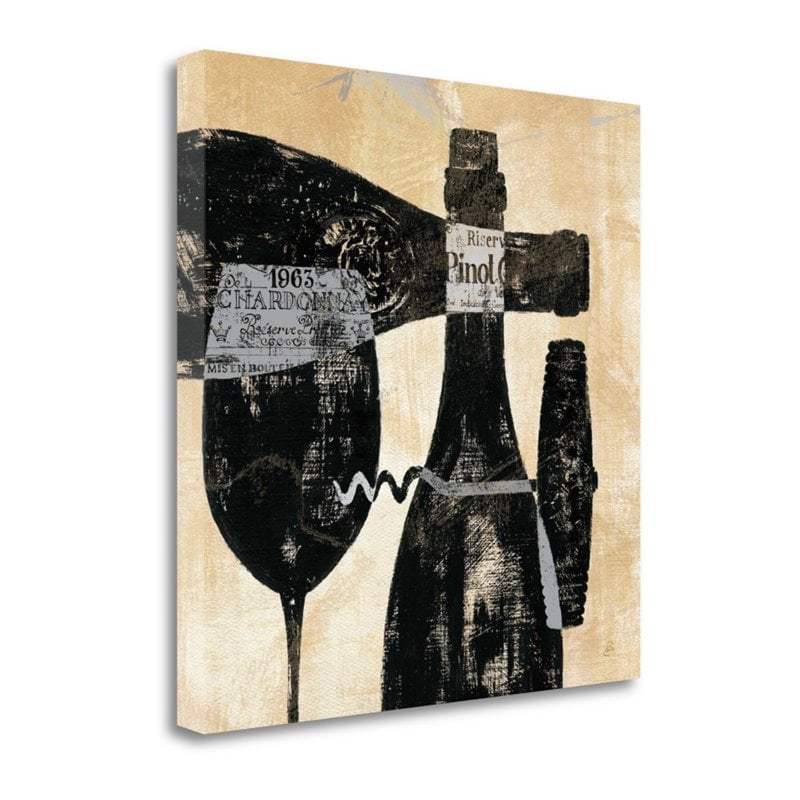 29 x 29 Wine Selection I By Daphne Brissonnet Print on Canvas Fabric Multi-Color