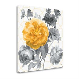 geometric watercolor floral ii giclee on gallery wrap canvas