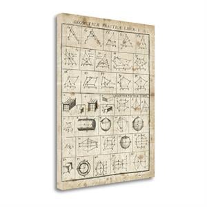 geometric chart i giclee print on gallery wrap canvas