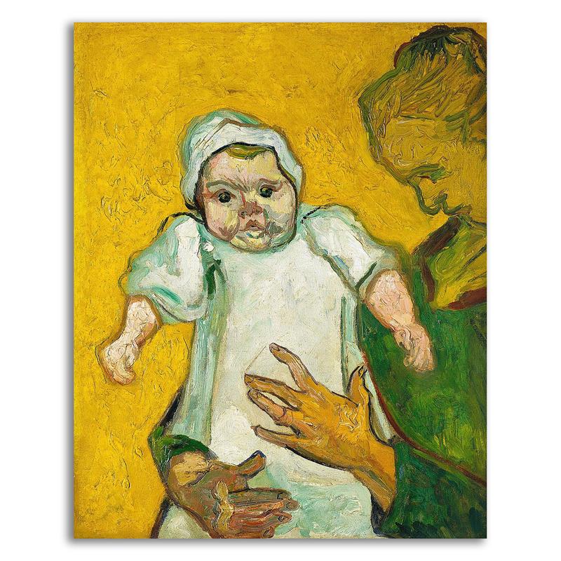 24x30 Madame Roulin and Her Baby byVincent Van Gogh Print on CanvasFabric Yellow