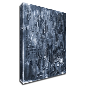 Navy Mended Painting by Jeralyn Mohr Printed on Canvas 22 x 30 in Multi-Color