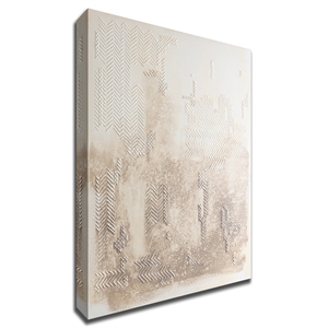 Sepia Mended Painting 2 by Jeralyn Mohr Printed on Canvas 22 x 30 in White