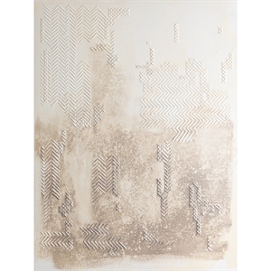 Sepia Mended Painting 2 by Jeralyn Mohr Printed on Canvas 30 x 40 in White