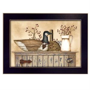 duck and berry still life by linda spivey printed wall art wood multi-color