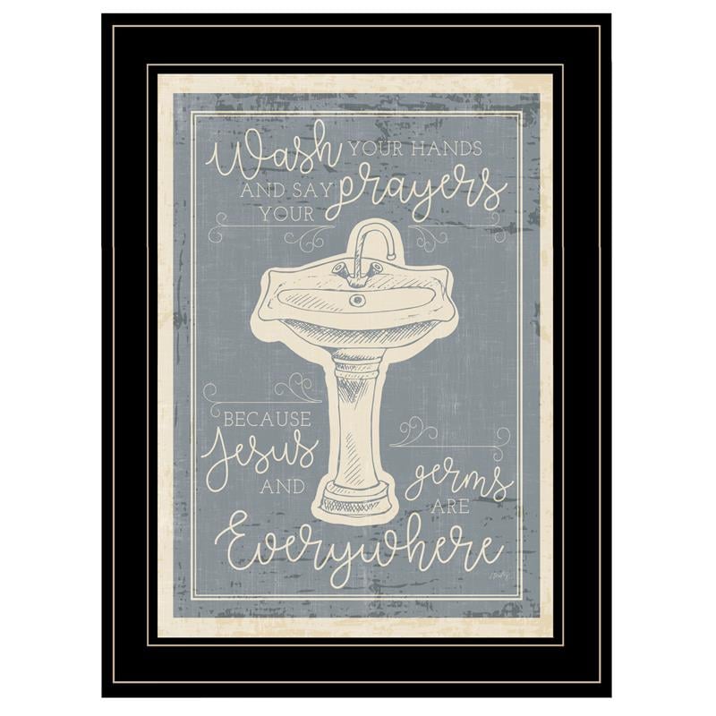 Wash Your Hands by Misty Michelle Printed Wall Art Wood Multi-Color