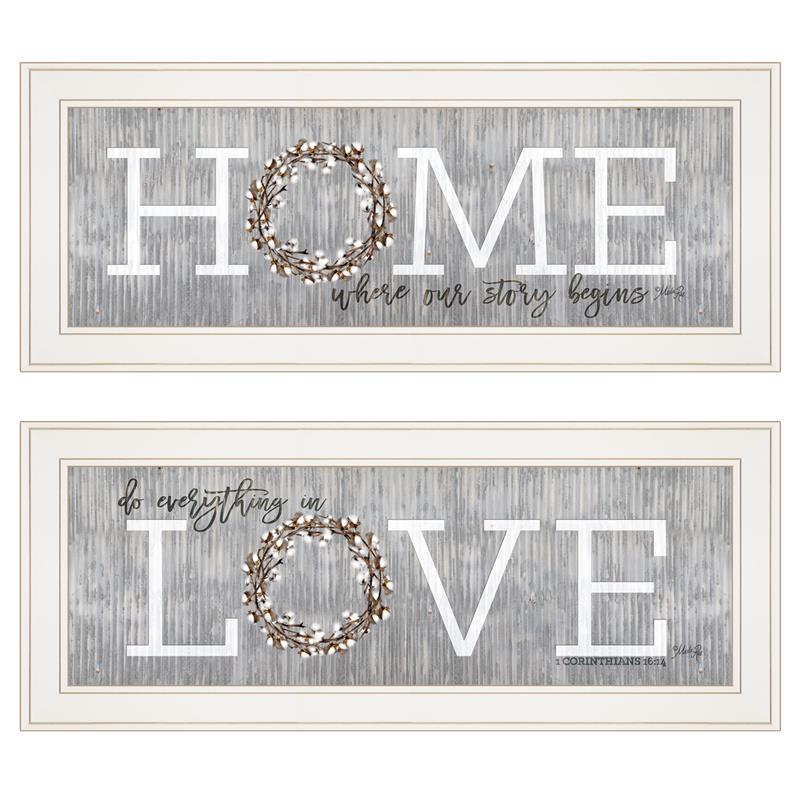 Where Our Story Begins 2-Piece Vignette by Marla Rae Wood Multi-Color