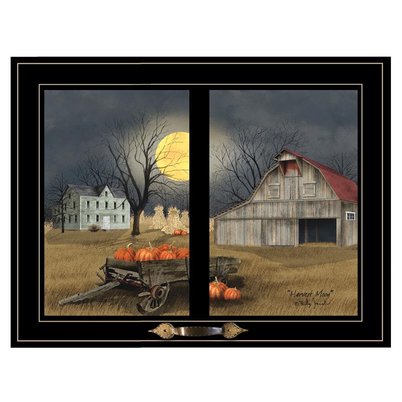 Harvest Moon by Billy Jacobs Printed Framed Wall Art Wood Multi-Color