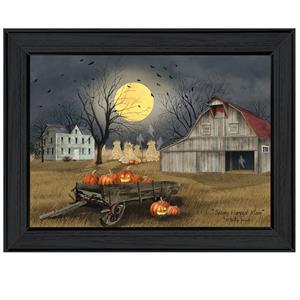 Spooky Harvest Moon By Billy Jacobs Printed Wall Art Wood Multi-Color