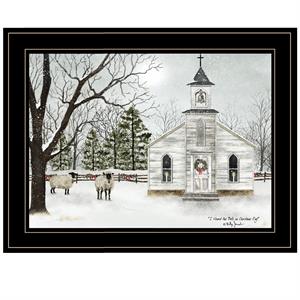 I Heard the Bells on Christmas By Billy Jacobs Printed Art Wood Multi-Color