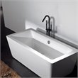 CRO Decor Freestanding Brass Faucet in Black
