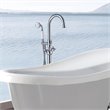 CRO Decor Freestanding Brass Faucet in Chrome
