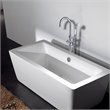 CRO Decor Freestanding Brass Faucet in Chrome