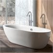 CRO Decor Freestanding Brass Faucet in Chrome