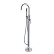 CRO Decor Freestanding Brass Faucet in Chrome