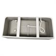 CRO Decor Freestanding Soaking Acrylic Alcove Bathtub in White