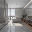 CRO Decor Freestanding Soaking Acrylic Alcove Bathtub in White