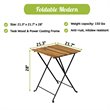 CRO Decor Patio Teak Wood 3 Piece Bistro Set in Brown
