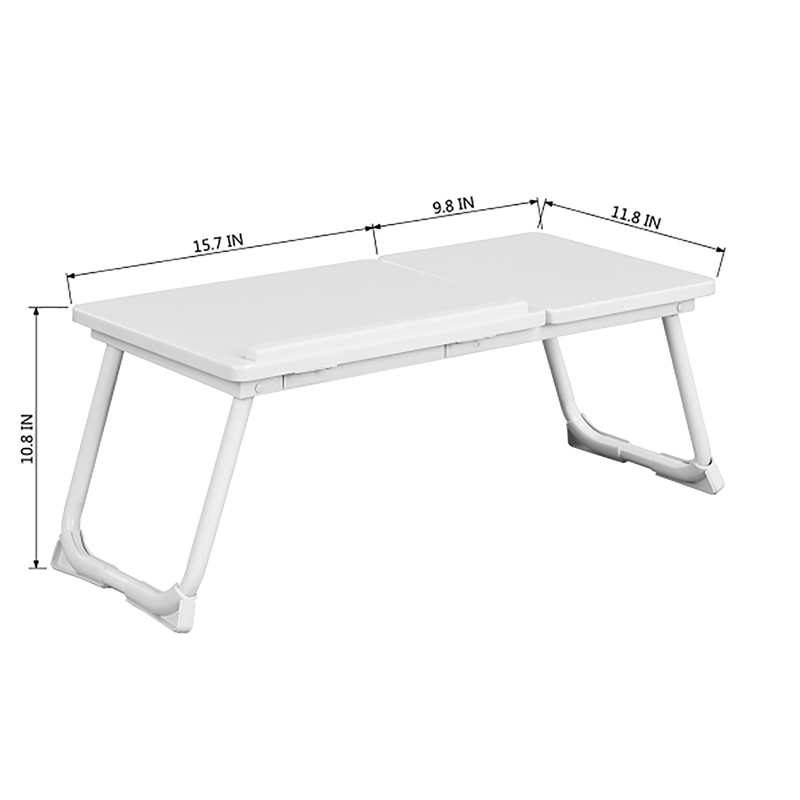 CRO Decor Folding Plastic table  in White Laptop Table desk Snack table