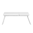 CRO Decor Folding Plastic table  in White Laptop Table desk Snack table