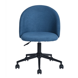 cro decor office chair height adjustable swivel task chairs in blue fabric